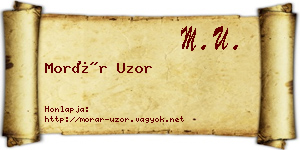 Morár Uzor névjegykártya